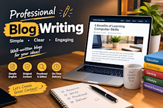 do blog and article writing