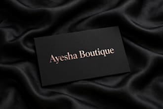 design laxury business card for fashion and beauty brand