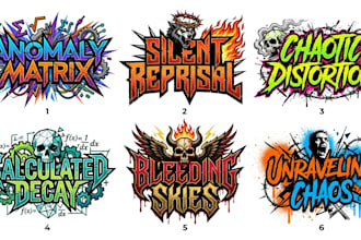 design mathcore, metalcore and chaotic hardcore logo