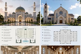 create a mosque and church for you
