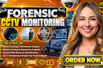do forensic cctv monitoring, video surveillance analysis and image enhancement