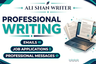write professional emails, applications and business letters
