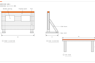 design airsoft field barricades, props and team logo