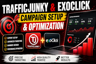 design professional trafficjunky and exoclick ad banner and run campaign