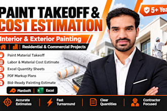 do paint takeoff and painting cost estimation for contractors