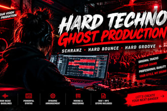 ghost produce hard techno schranz hard bounce hard groove rave, industrial track