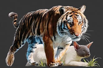 create realistic animal illustration