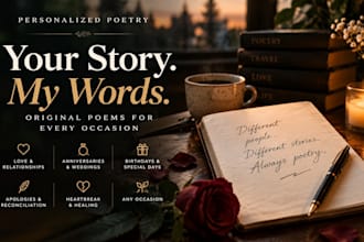 write a heartfelt personalized poem for any special occasion