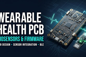 design wearable health monitor pcb, biomedical sensors and embedded firmware