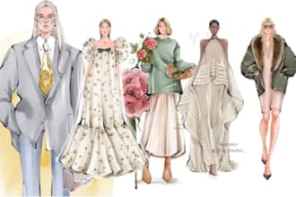 to illustrate your fashion designs, fashion illustration