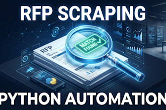 build an automated tender and rfp scraping and alert system using python