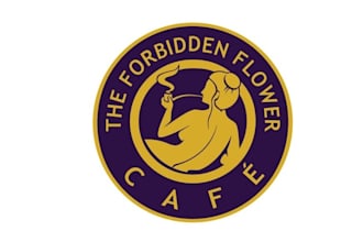 design amazing forbidden flower cafe logo