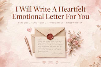 write heartfelt birthday, apology, and love letters for you