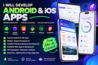 develop android native app ios kotlin jetpack compose fast API sveltekit nodejs