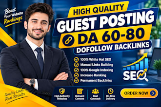 create premium guest post service for high da guest post  SEO backlinks
