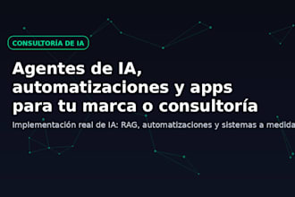 crear agentes de ia, automatizaciones y apps para consultores y marcas personale