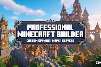 build amazing custom minecraft structures and maps for you