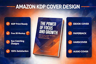design amazon KDP book cover paperback and hardcover