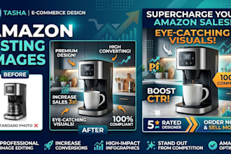 design high converting amazon listing images, amazon a content, infographic