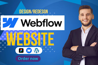 create a responsive webflow landing page