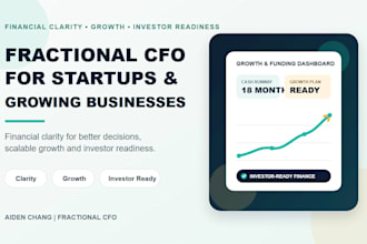 be your fractional cfo for growth and fundraising readiness