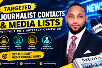 research journalist contacts and media lists
