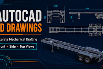 give 3d solid works drawing, 2d autocad drawings