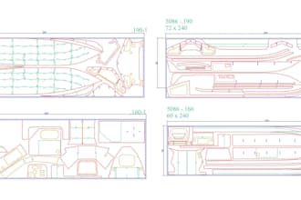 create aluminum  boat fabrication and cnc cutting drawings