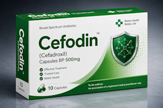 design professional medicine box and packaging and pharmaceutical label