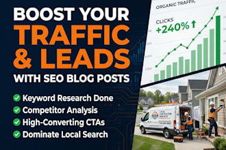 write high converting SEO blog content for roofing, hvac, and contractors