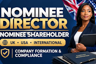 provide nominee director, nominee shareholder and company formation services