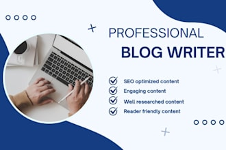 write high quality SEO friendly content and articles for you