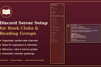 set up a discord server for your book club or reading group