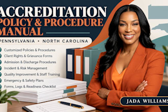 write accreditation policy and procedure manual in pennsylvania, north carolina