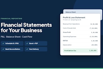 do financial reporting and analysis for your business