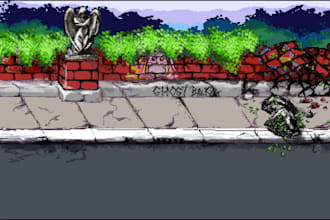 create pixel art background for your indie game