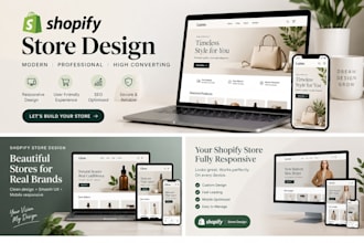 design a professional shopify store and web development