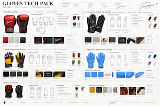 design custom gloves with a professional tech pack