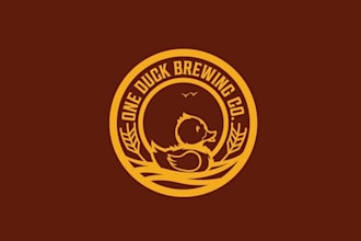 design super duck brewing company logo