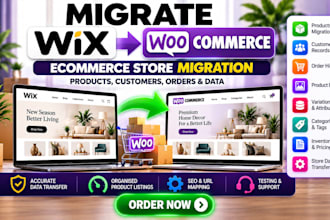 migrate wix ecommerce store to woocommerce products customers orders data