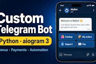 build a telegram bot to take orders and answer customers