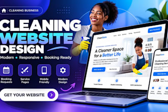 do cleaning service website cleaning booking website wordpress business website