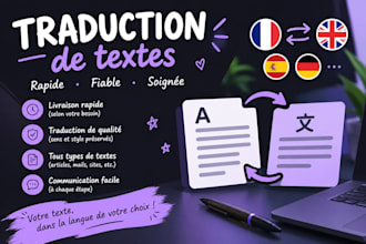 translate your texts in french, english or easy spanish