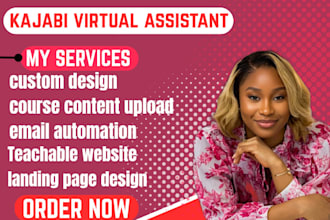 be your professional kajabi virtual assistant for course and website