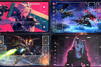 design custom tcg playmat, mtg, anime, pokemon, yugioh playmat and deskmat