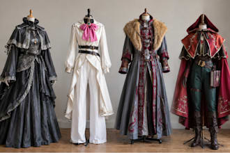 sew custom cosplay costume anime character outfit fabric clothing garment design