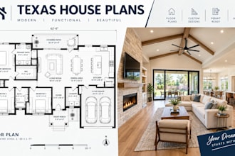 draw professional residential house floor plans