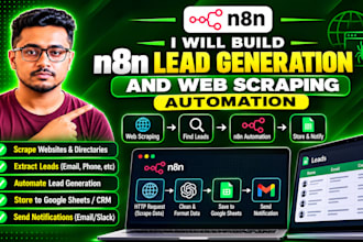 scrape any website on n8n lead generation n8n web scraping automation apify