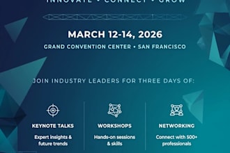 design modern professional business and conference poster