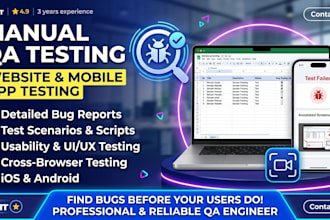 manually test your website and report bugs